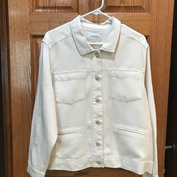 New Women’s Lucky Brand Linen Jacket - Picture 1 of 2